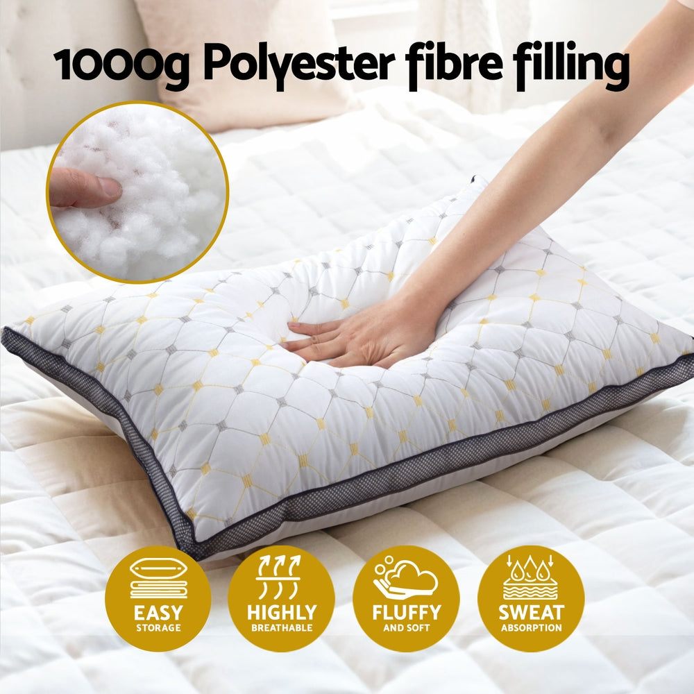 Giselle Bedding Microfibre Support Pillow