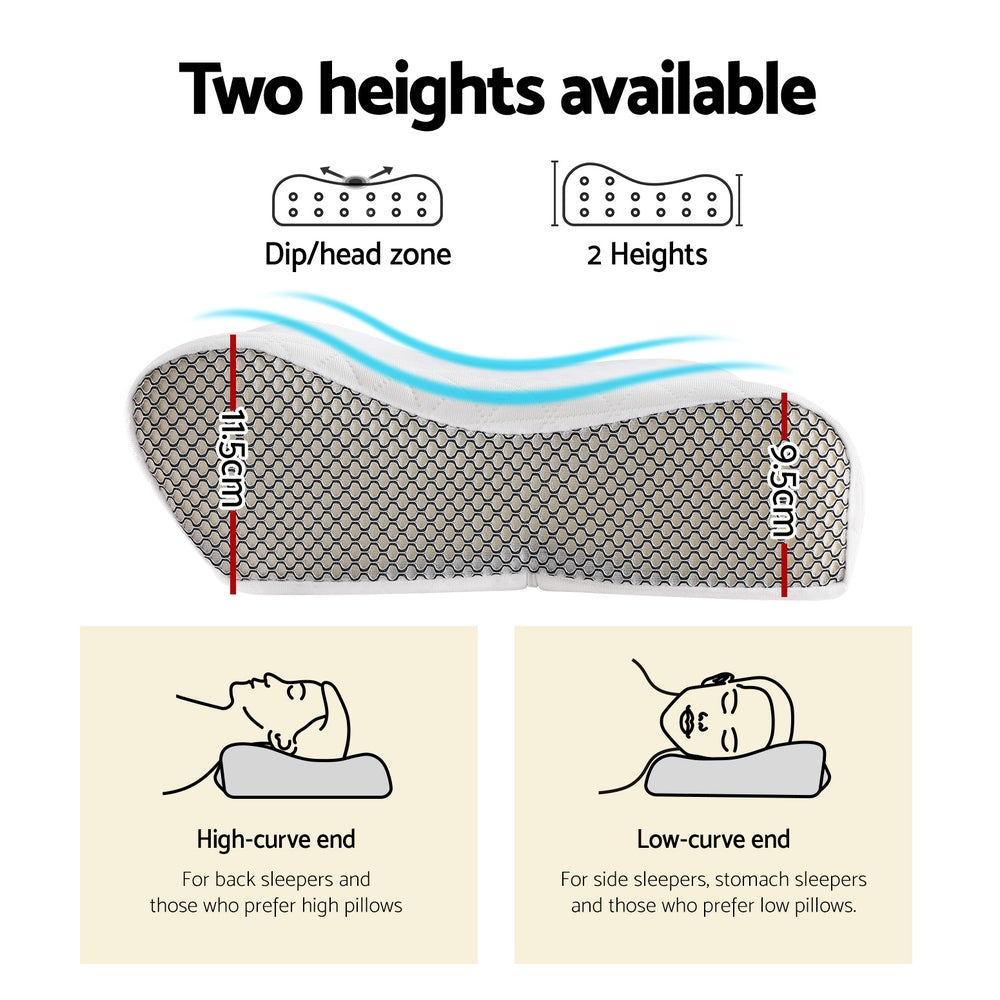 Giselle Contour Memory Foam Pillow