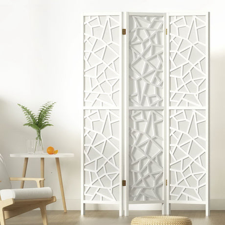 Artiss Clover White 3 Panel Room Divider