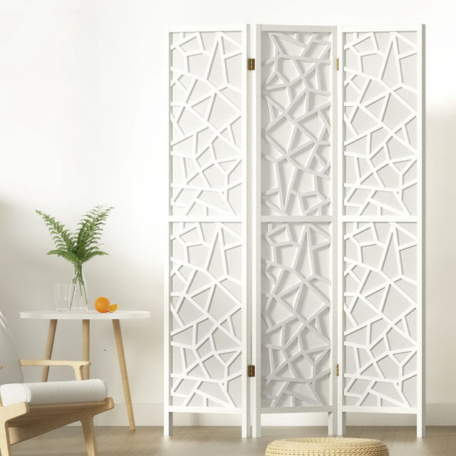 Artiss Clover White 3 Panel Room Divider