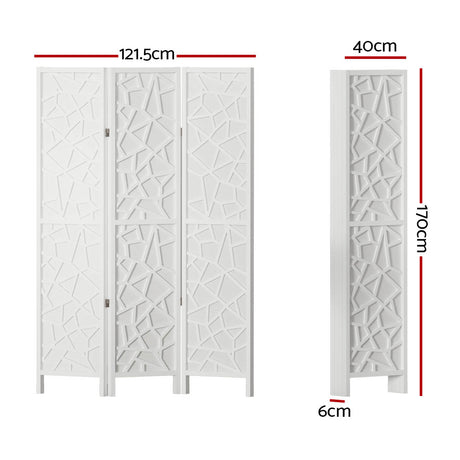 Artiss Clover White 3 Panel Room Divider