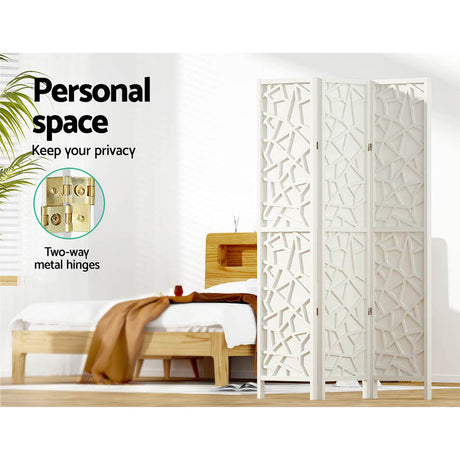 Artiss Clover White 3 Panel Room Divider