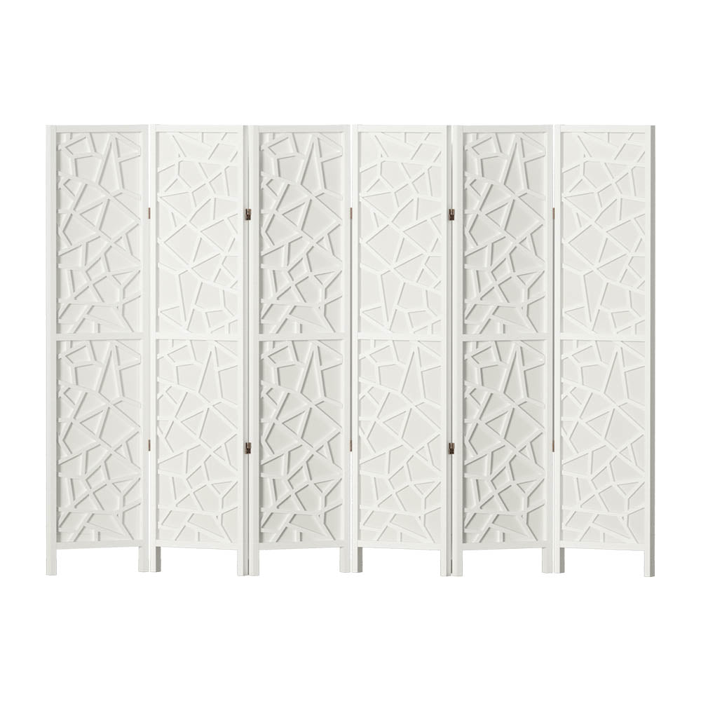 Artiss 6 Panel Clover White Room Divider