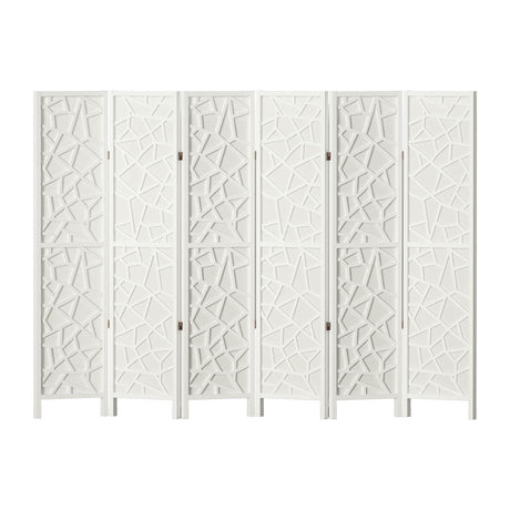Artiss 6 Panel Clover White Room Divider