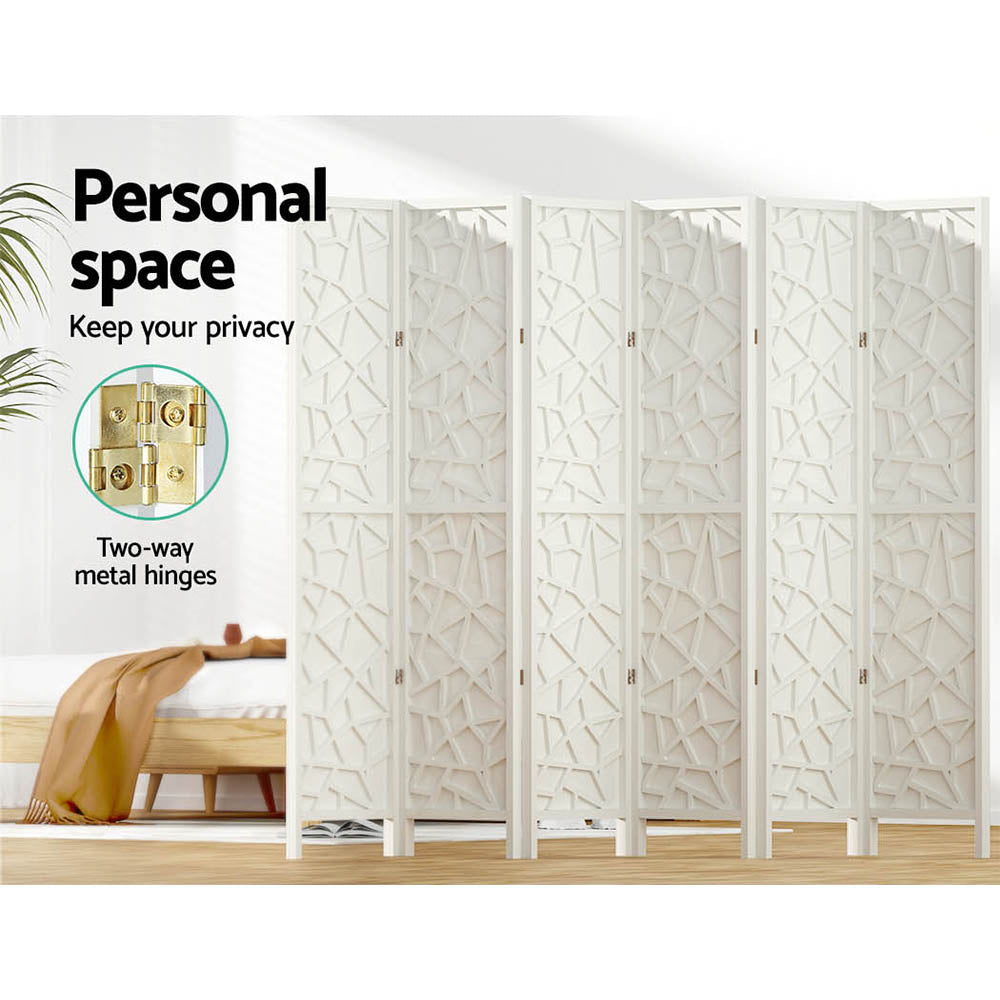 Artiss 6 Panel Clover White Room Divider