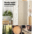 Artiss 8 Panel Clover Room Divider Screen  
Elegant privacy solution for any space