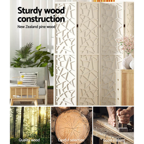 Artiss 8 Panel Clover Room Divider Screen Elegant privacy solution for any space