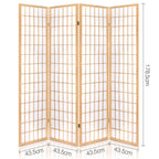 Artiss 4-Panel Folding Room Divider Screen