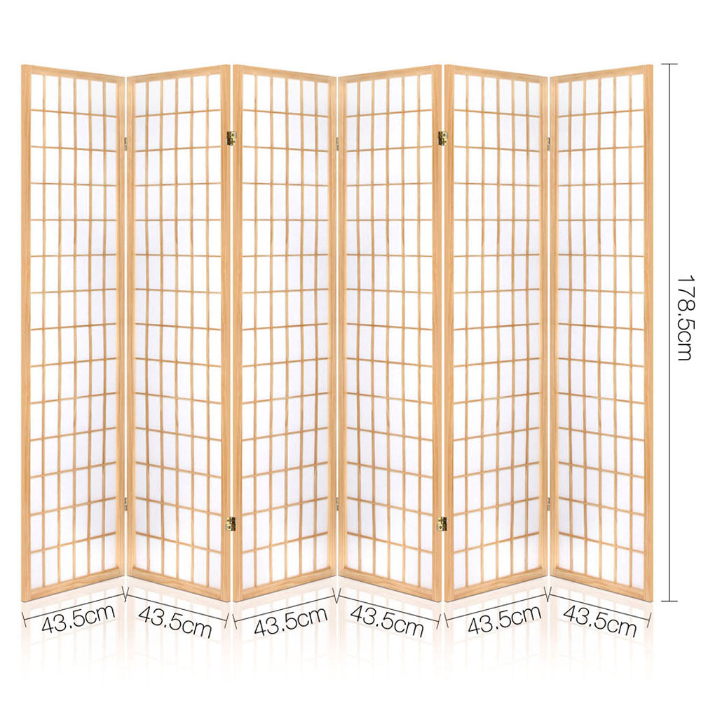 Artiss Freestanding 6 Panel Room Divider