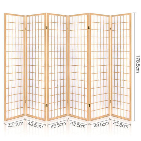Artiss Freestanding 6 Panel Room Divider