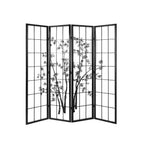 Artiss Black and White Bamboo Room Divider