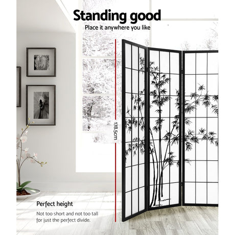 Artiss 8 Panel Bamboo Room Divider Screen