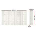 Artiss 8 Panel Room Divider - Nova White