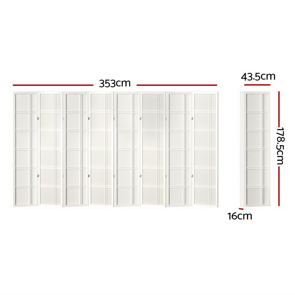 Artiss 8 Panel Room Divider - Nova White