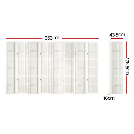Artiss 8 Panel Room Divider - Nova White