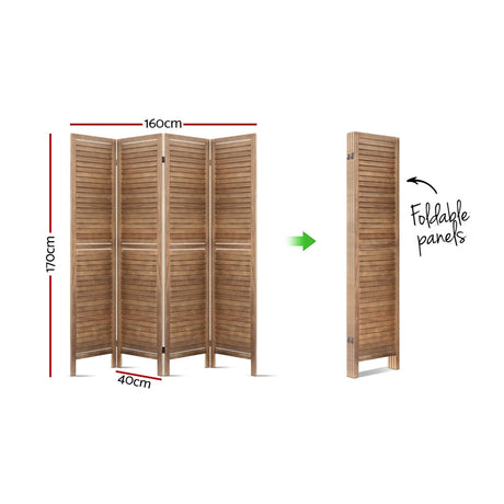 Elegant 4-Panel Folding Room Divider