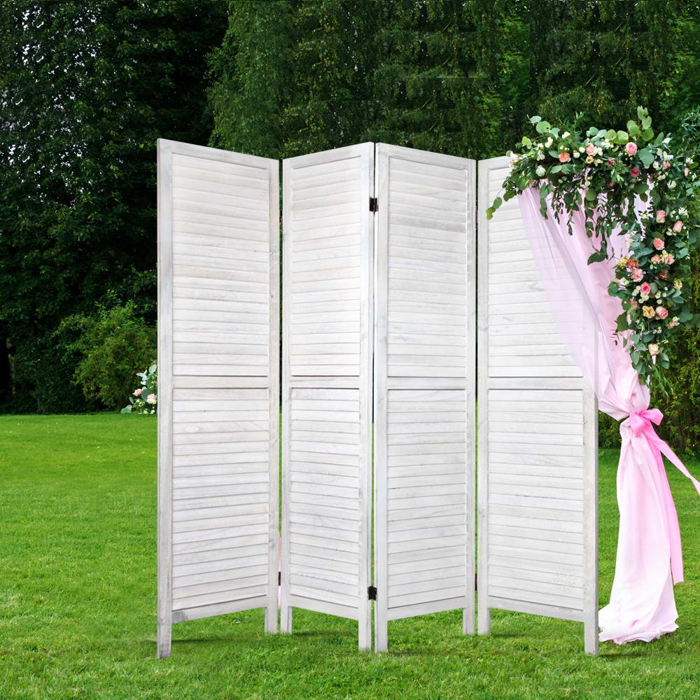 Elegant 4-Panel Folding Room Divider