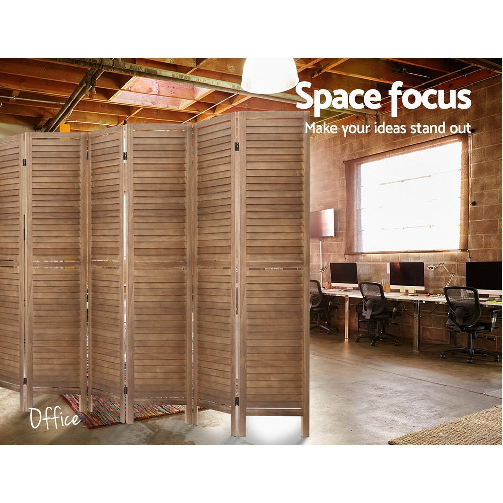 Artiss 8-Panel Louver Folding Room Divider
