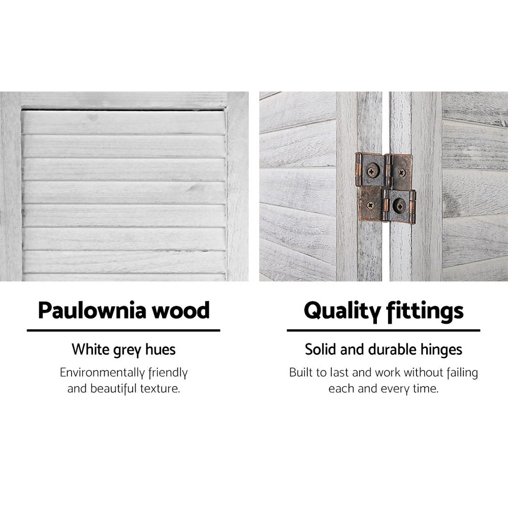 Artiss 8-Panel Louver Folding Room Divider