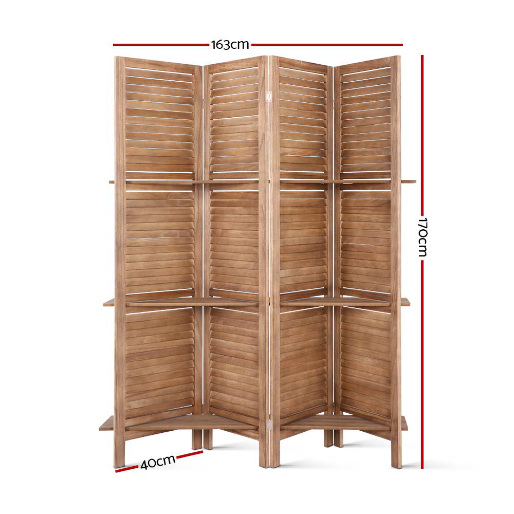 Artiss Folding Room Divider with Shelf