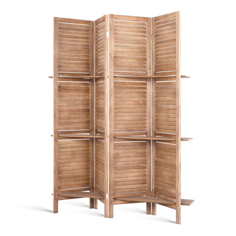 Artiss Folding Room Divider with Shelf