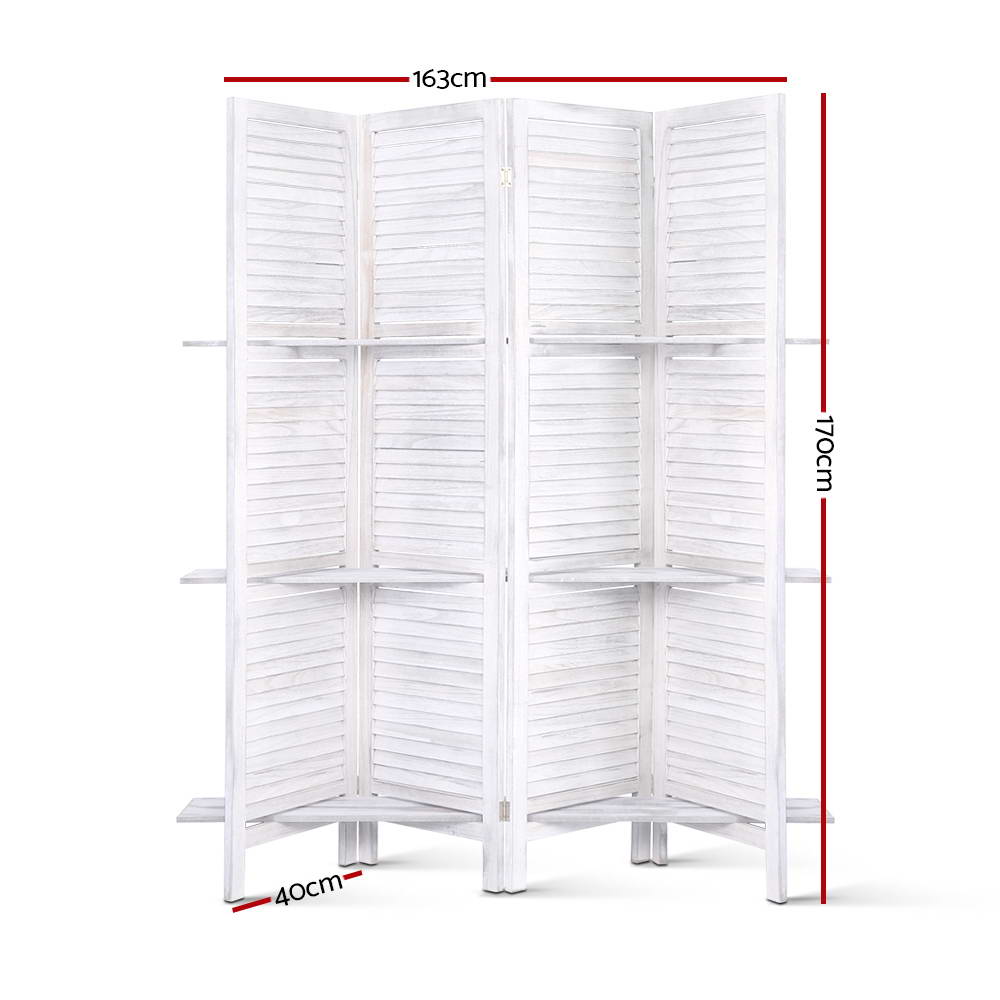 Artiss Folding Room Divider with Shelf