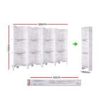Artiss 8-Panel Freestanding Room Divider with Shelf