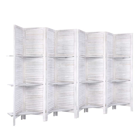 Artiss 8-Panel Freestanding Room Divider with Shelf