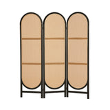 Artiss 3 Panel Room Divider - Rattan Brown