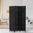Artiss Black 3-Panel Room Divider Screen