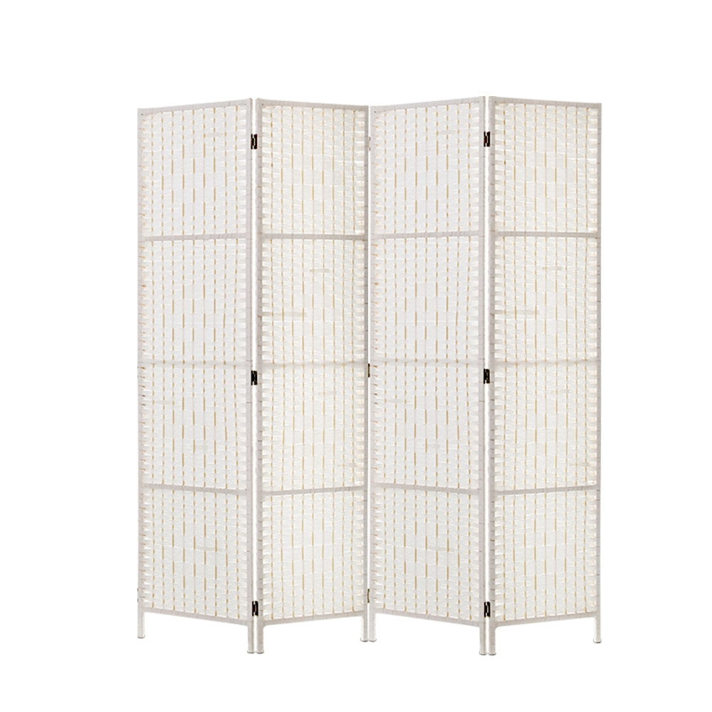 Artiss 4-Panel Woven Room Divider Screen
