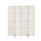 Artiss 4-Panel Woven Room Divider Screen