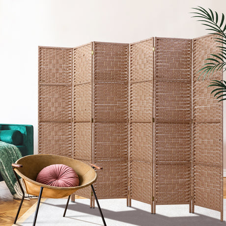 Artiss 6-Panel Woven Privacy Room Divider