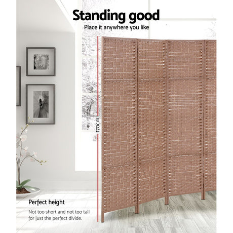 Artiss 6-Panel Woven Privacy Room Divider