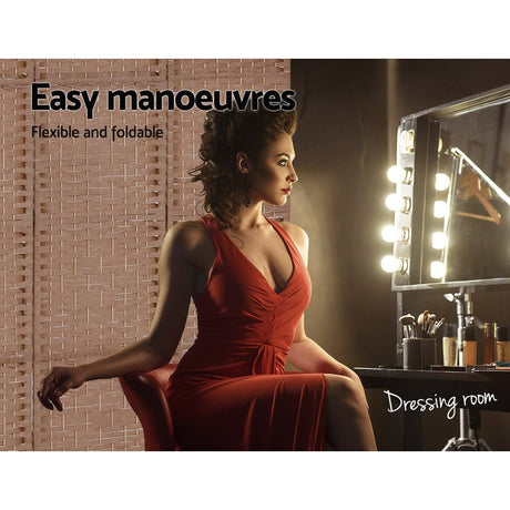 Artiss 6-Panel Woven Privacy Room Divider