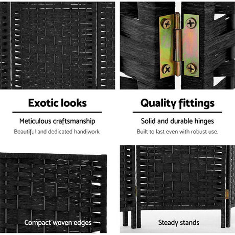 Artiss Woven 8-Panel Room Divider Screen