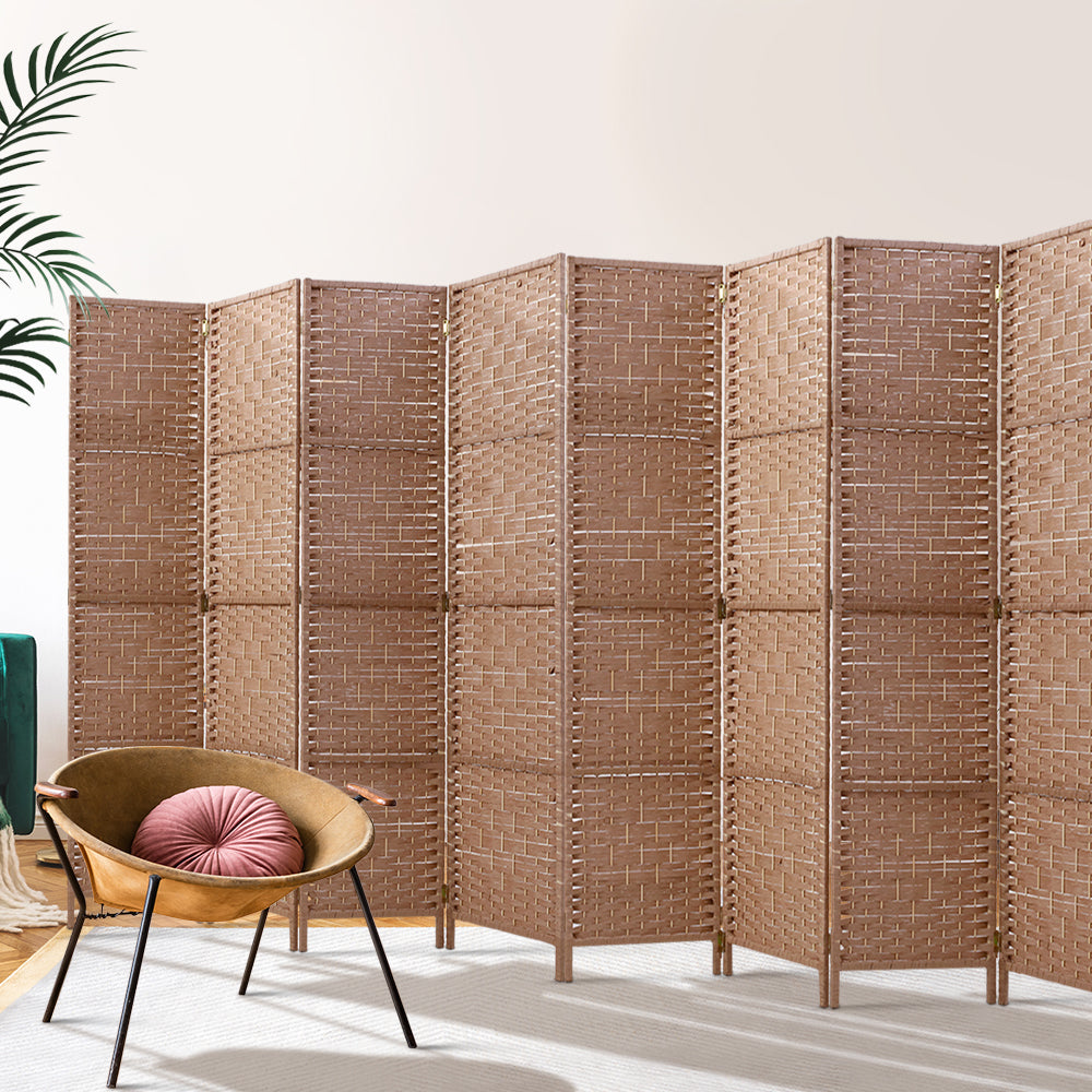 Artiss Woven 8-Panel Room Divider Screen