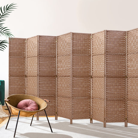 Artiss Woven 8-Panel Room Divider Screen
