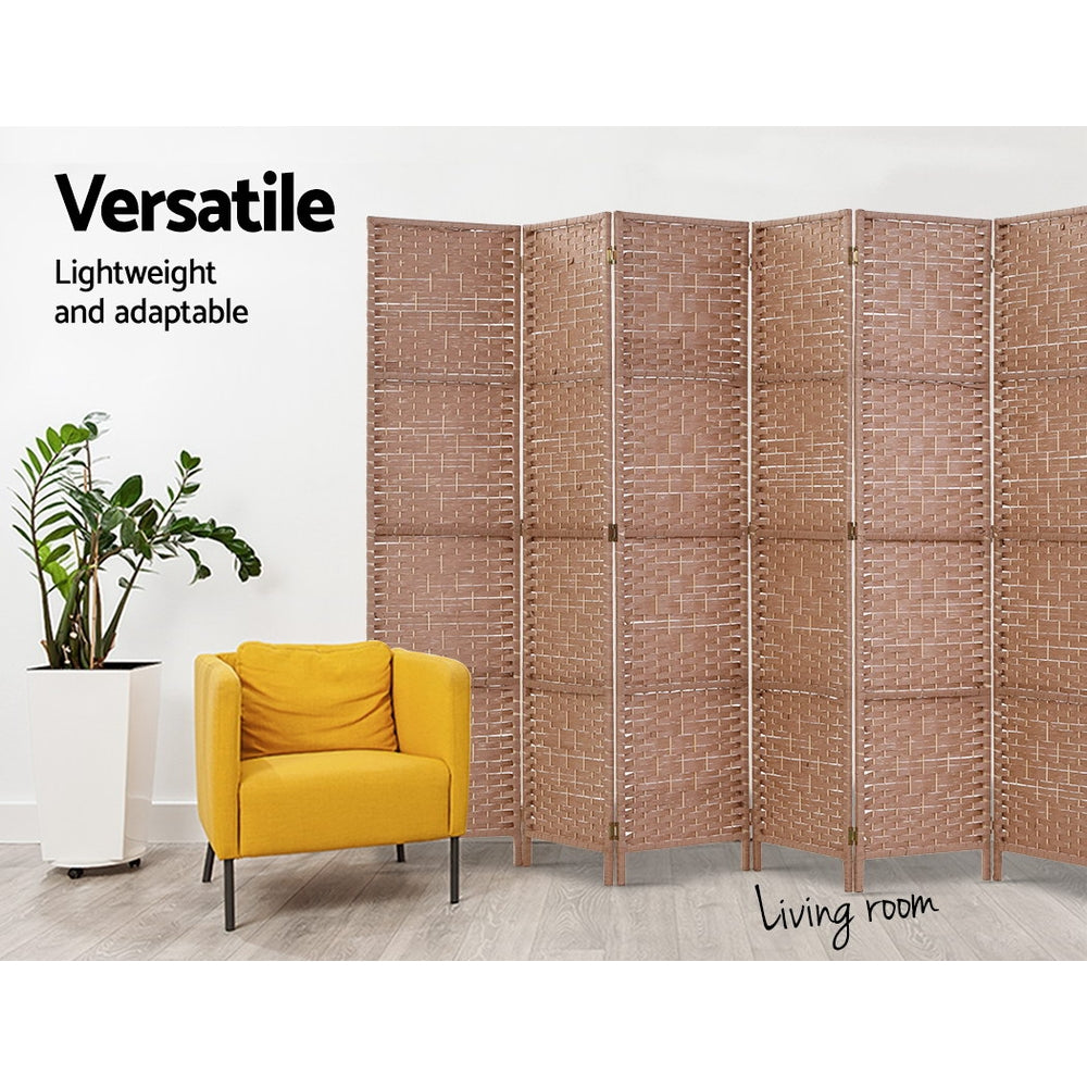 Artiss Woven 8-Panel Room Divider Screen