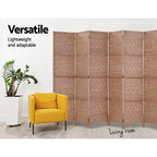 Artiss Woven 8-Panel Room Divider Screen