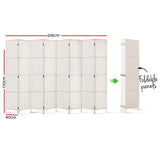 Artiss Woven 8-Panel Room Divider Screen