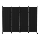 Artiss 4-Panel Room Divider Screen - Black