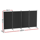 Versatile 4-Panel Freestanding Room Divider