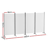 Versatile 4-Panel Freestanding Room Divider