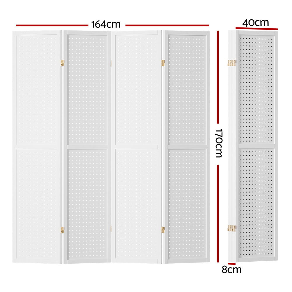 Artiss 4 Panel White Room Divider Screen