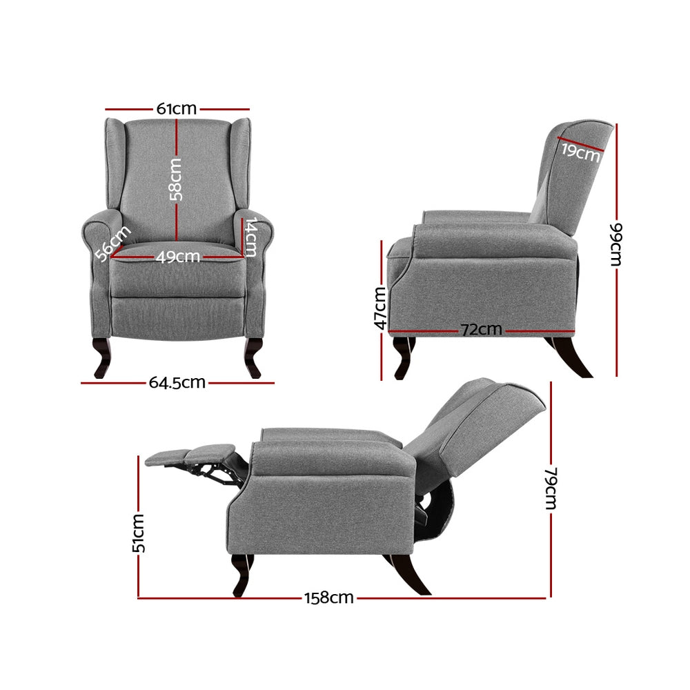 Artiss Domini Recliner Armchair for Luxurious Home Comfort