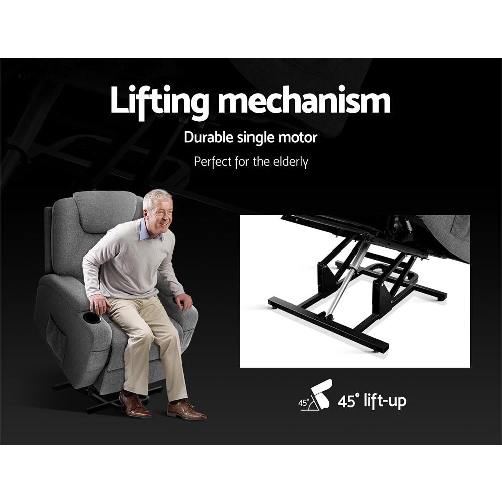 Artiss Lift Assist Heated Massage Recliner