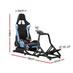 Racing Simulator Cockpit Gaming Chair Blue