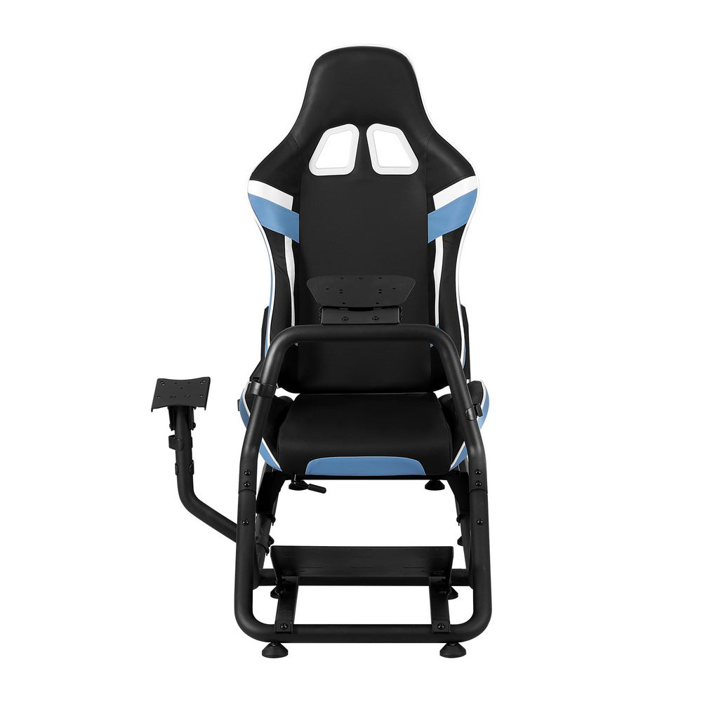 Racing Simulator Cockpit Gaming Chair Blue