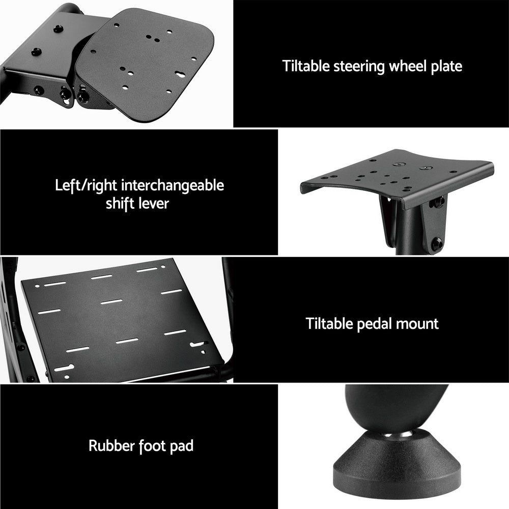 Racing Simulator Cockpit Gaming Chair Blue